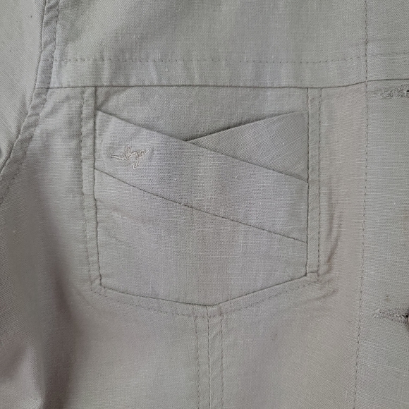 J. Mclaughlin Linen Button Up Shirt Jacket Sz M - Picture 5 of 13